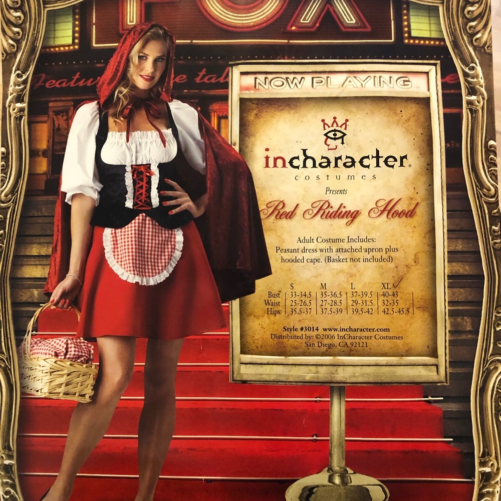 Little Red Riding Hood Halloween Costume XL